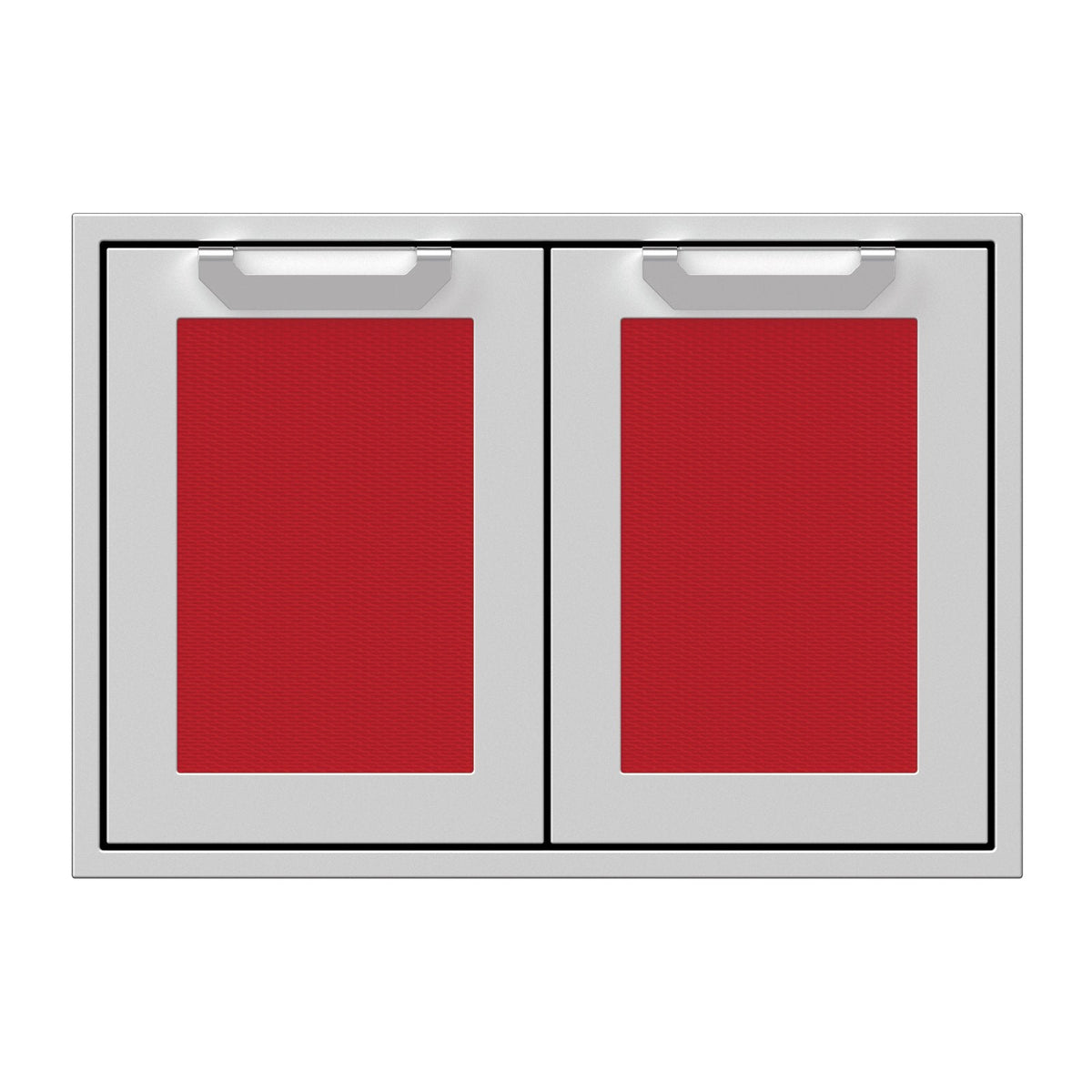 Hestan 30-Inch Double Access Doors w/ Recessed Marquise Accented Panels in Red - AGAD30-RD image 0