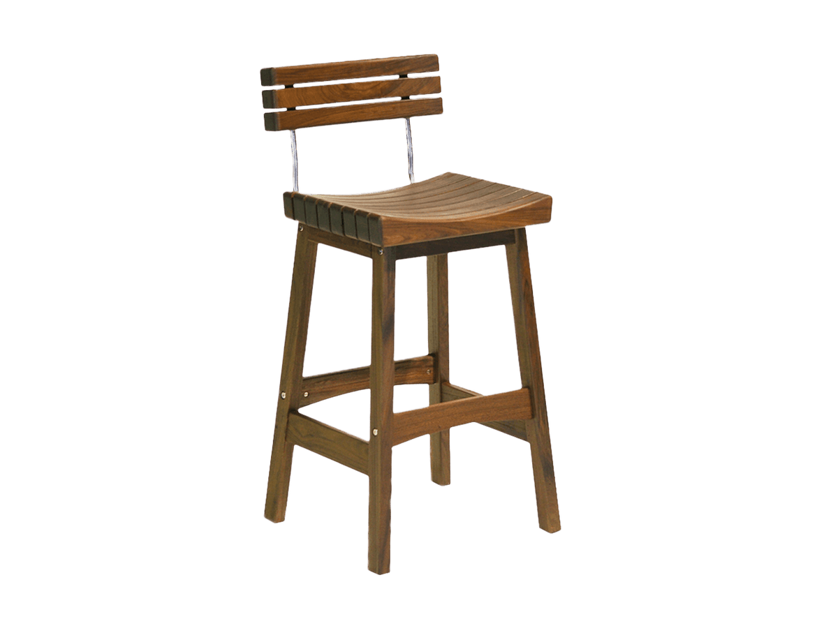 Jensen Outdoor Sunset Bar Stool with Back image 0