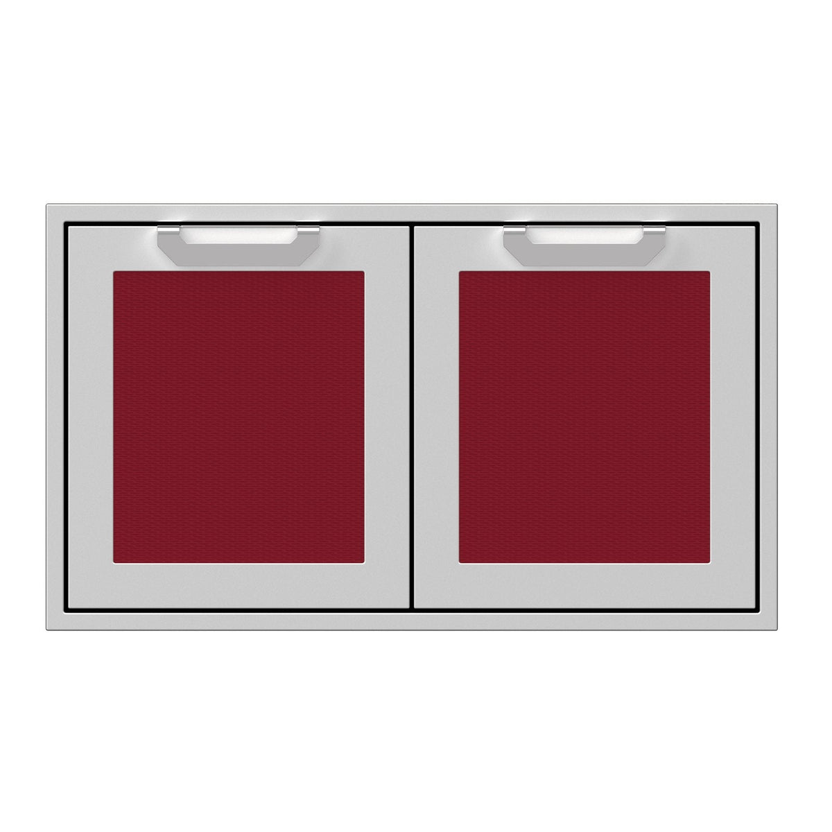 Hestan 36-Inch Double Access Door Propane Tank and Storage Cabinet w/ Recessed Marquise Accent Panel in Burgundy - AGSD36-BG image 0