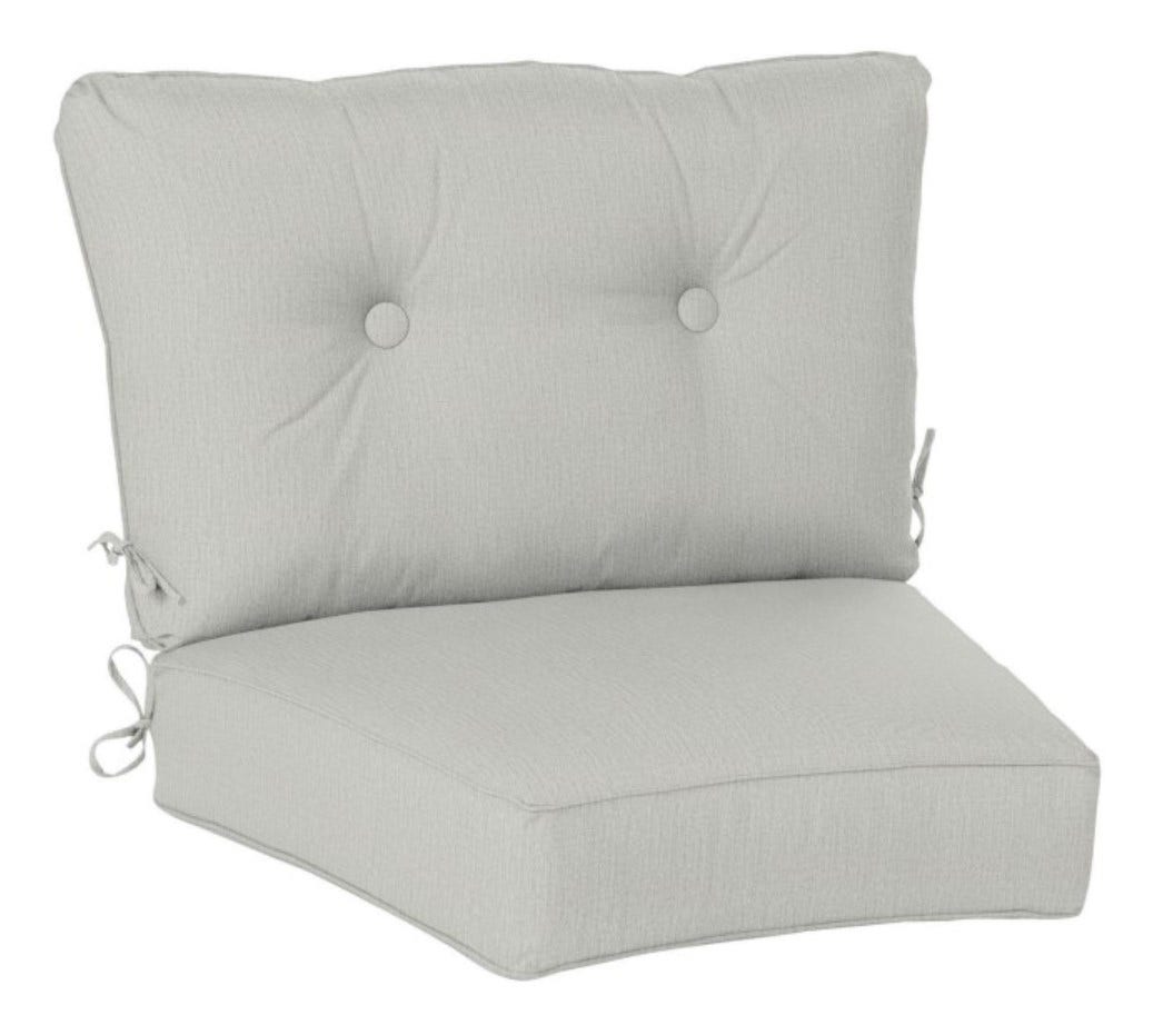 Casual Cushion Estate Series Deep Seating Curved Cushion in Canvas Granite image 0