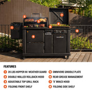 22" XL Griddle Pellet Grill Combo image 3