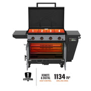 Bronco 36” Griddle Vertical Pellet Smoker Combo image 2