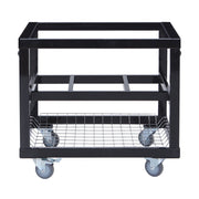 Primo Steel Cart Base With Basket and StaInless Steel Side Shelves for Oval Junior 200 - PG00320 image 1