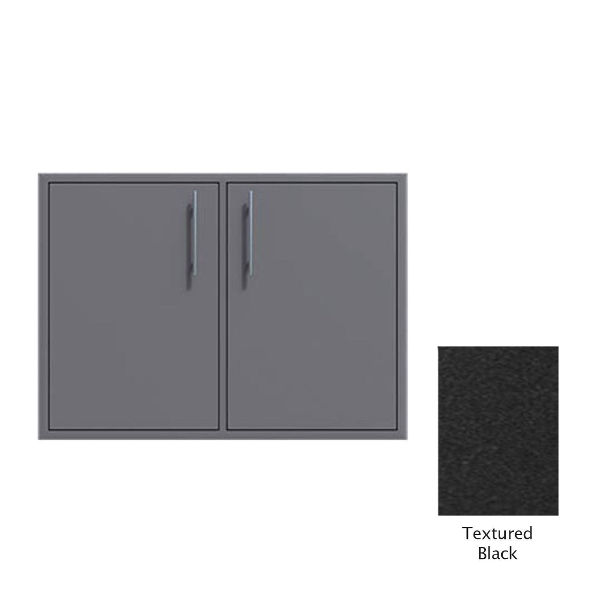 Canyon Series 30"w by 29"h Double Door Enclosure w/ Adj. Shelf In Textured Black - CAN008-F01-TexturedBlack image 0