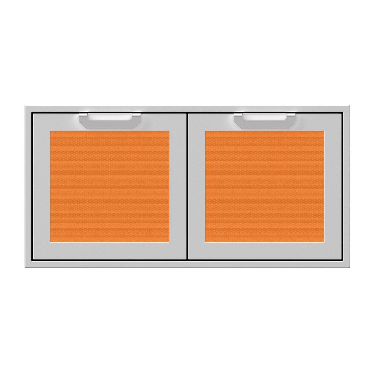 Hestan 42-Inch Double Access Doors w/ Recessed Marquise Accented Panels in Orange - AGAD42-OR image 0
