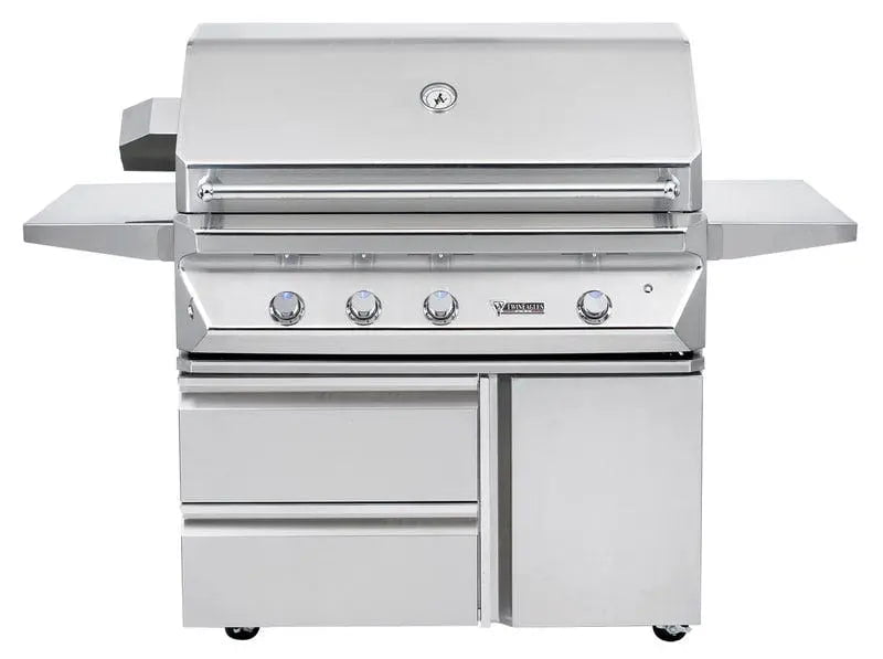 Twin Eagles 42" Grill Cart with Storage Drawers and Single Door image 0