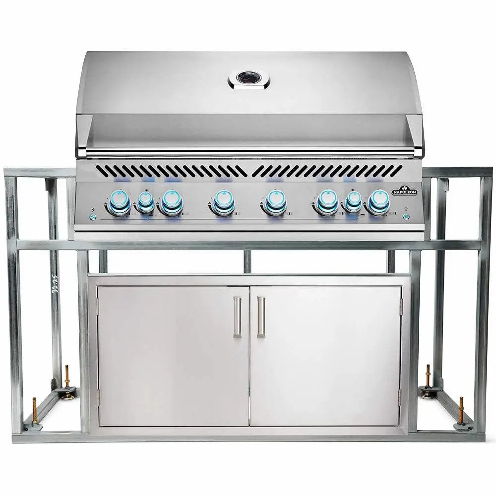 Napoleon BIG44 700-Series Gas BBQ Grill Island with 42x19 Double Access Doors image 0