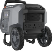 Yard Force Portable Power Station 2400-Watt Continuous 4800-Watt Peak, Bluetooth speaker, WIFI connection, Wireless Charging, RV 30A plug, LED light image 4