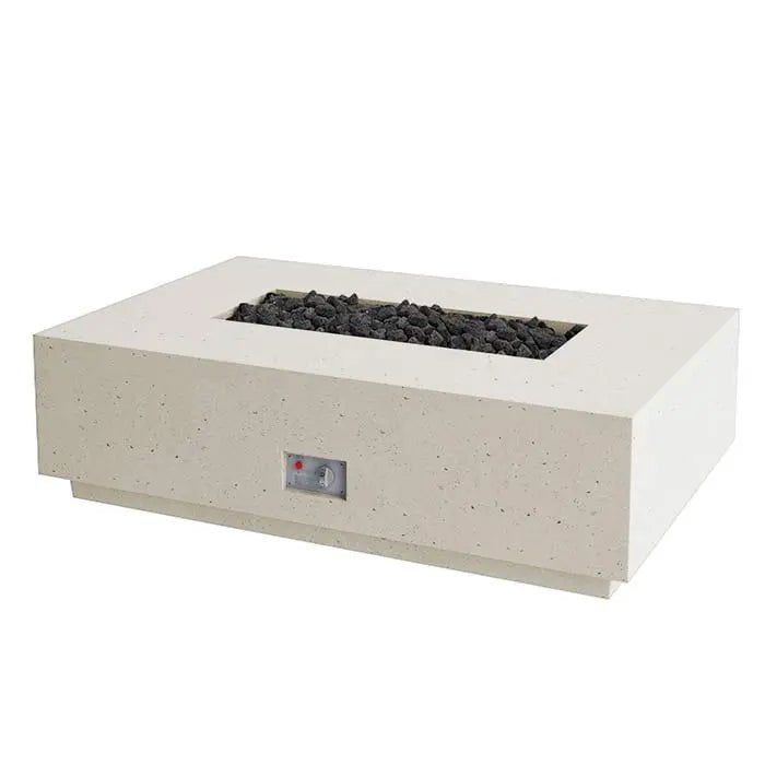 FireGear Sanctuary 1 Rectangular 56" Fire Table in Arctic White image 0