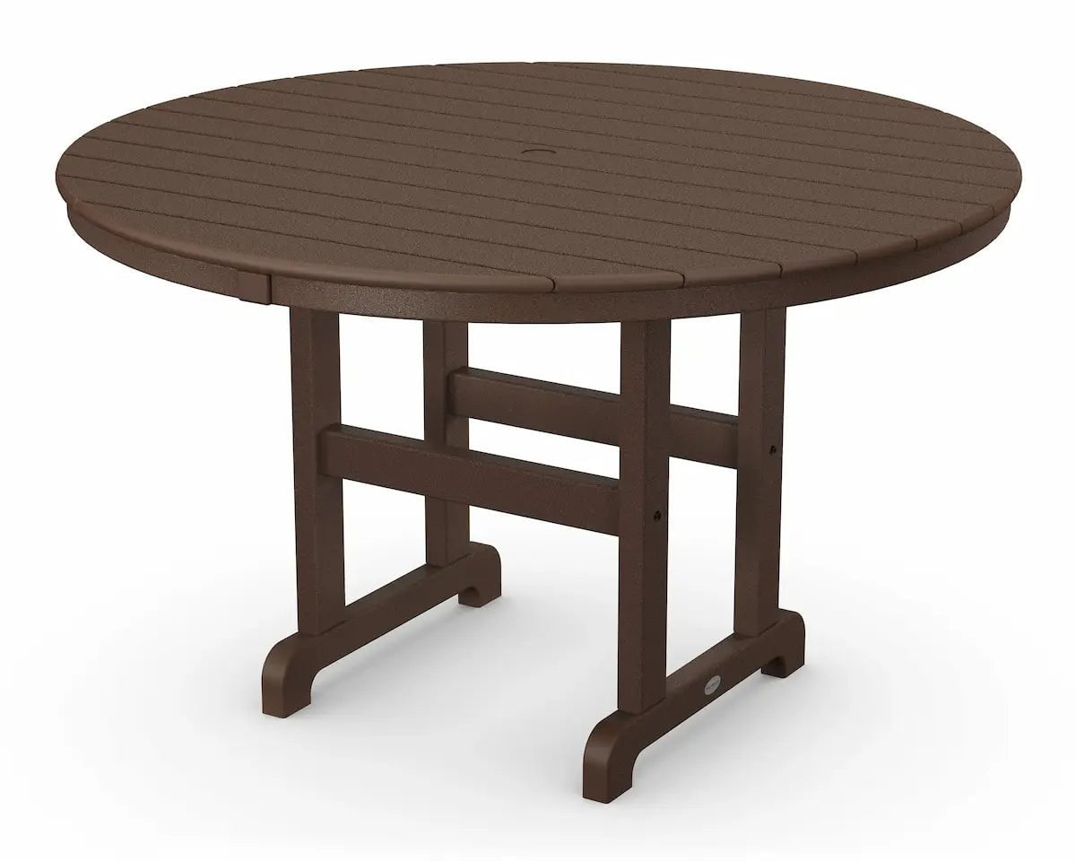 POLYWOOD 48" Round Farmhouse Dining Table image 0