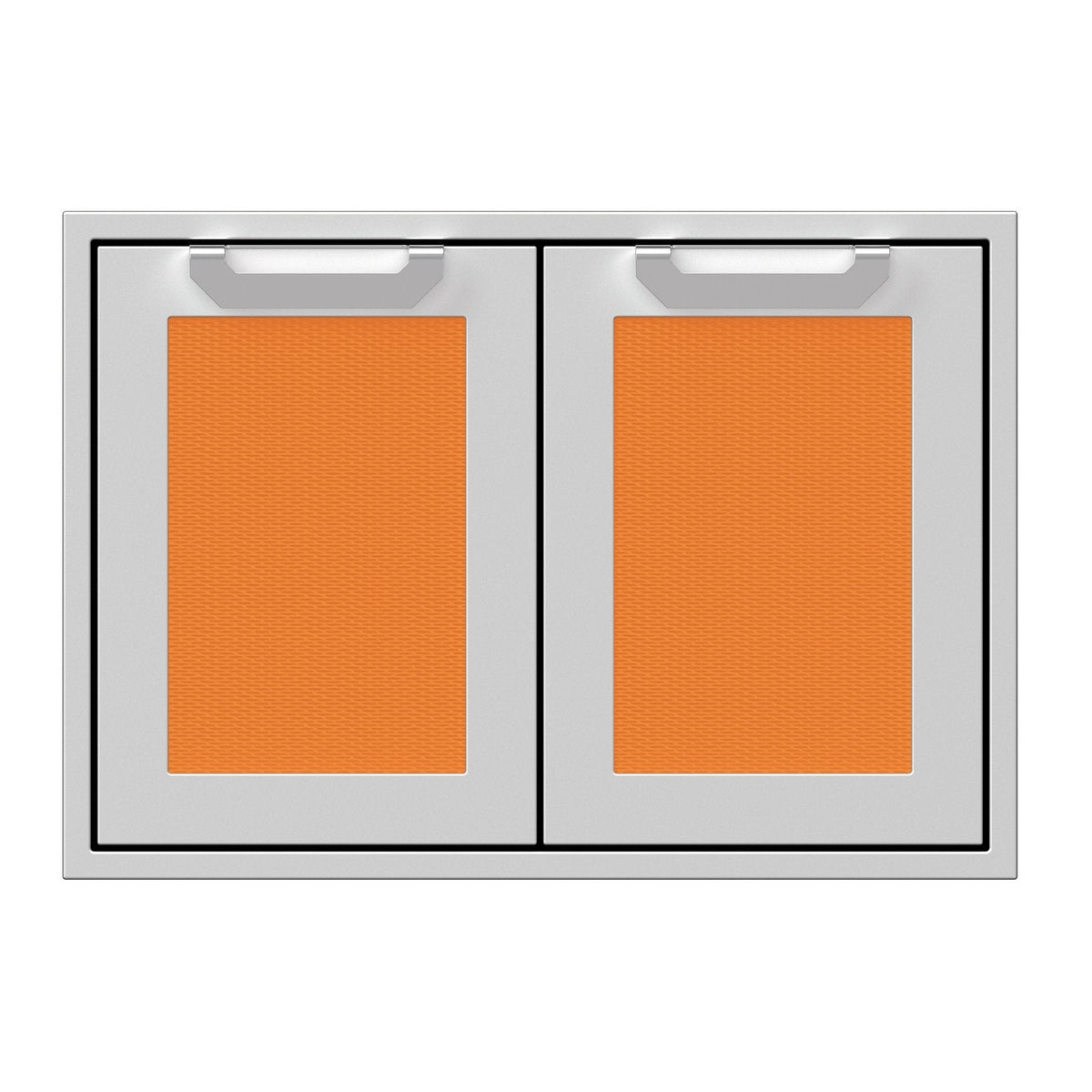 Hestan 30-Inch Double Access Doors w/ Recessed Marquise Accented Panels in Orange - AGAD30-OR image 0