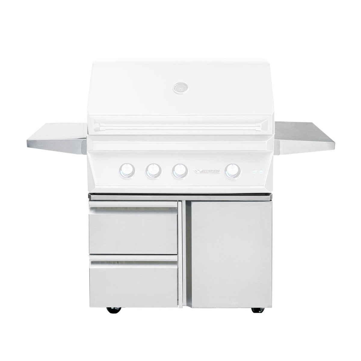 Twin Eagles 36-Inch Grill Base w/ Storage Drawers, Single Door - TEGB36SD-B image 0