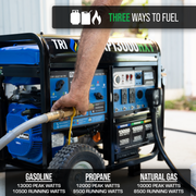 DuroMax XP13000HXT 13,000 Watt Electric Start Tri-Fuel Portable Generator w/ CO Alert image 3
