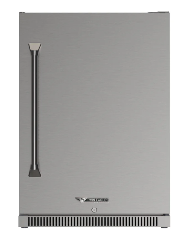 Twin Eagles 24-Inch 5.1 Cu. Ft. Outdoor Rated Compact Refrigerator with Lock - TE24F image 0
