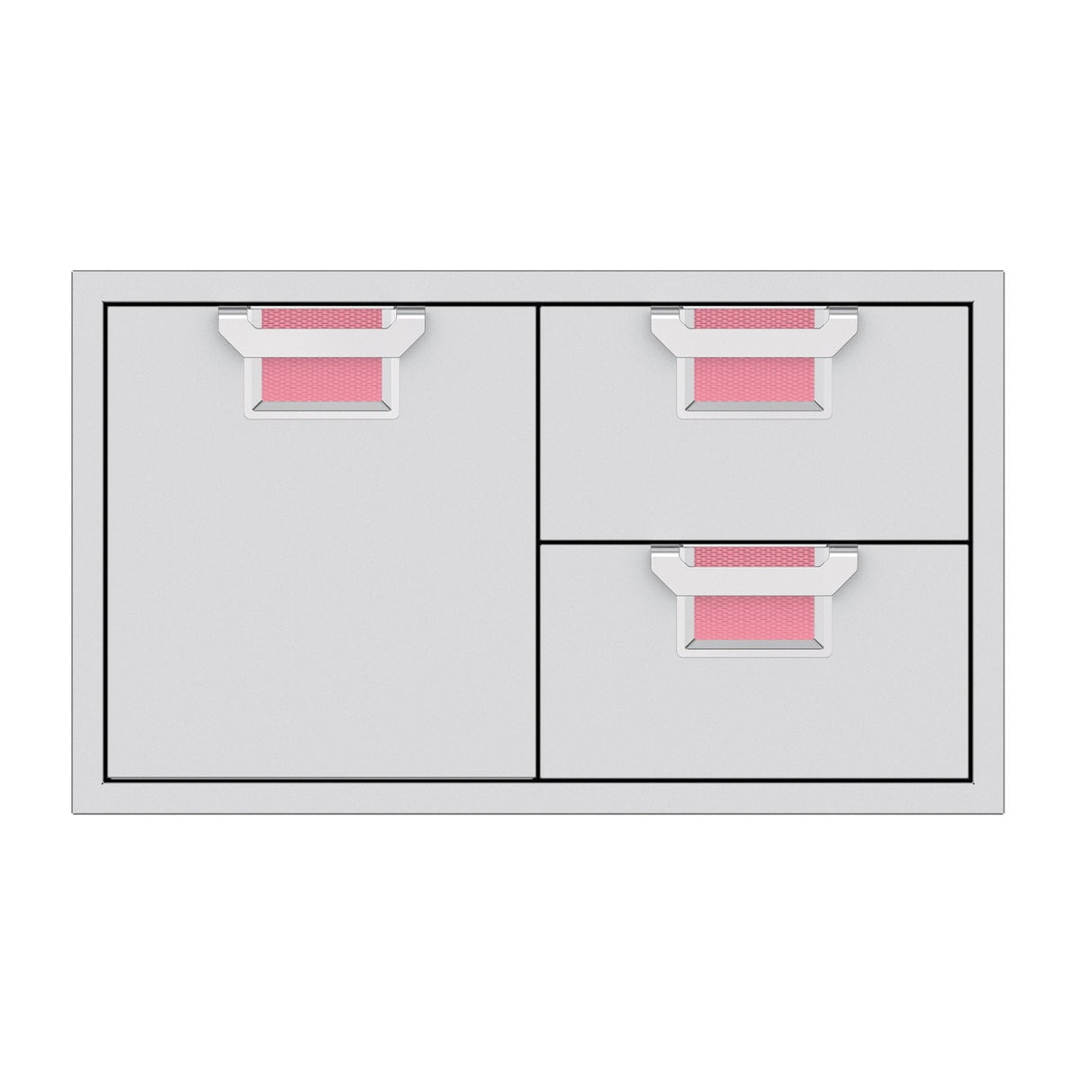 Aspire by Hestan 36-Inch Double Drawer and Storage Door Combination (Reef Pink) - AESDR36-PK image 0