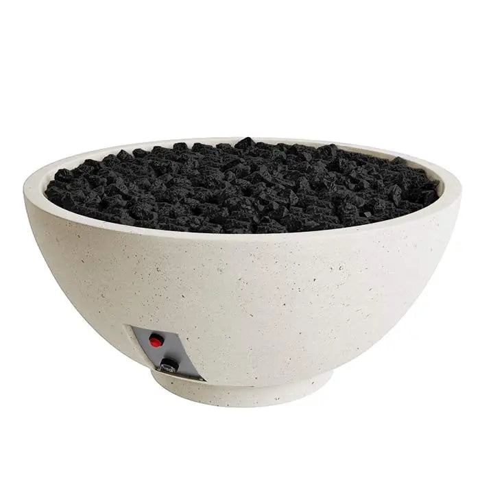 FireGear Sanctuary 2 Round 39" Fire Table in Arctic White image 0
