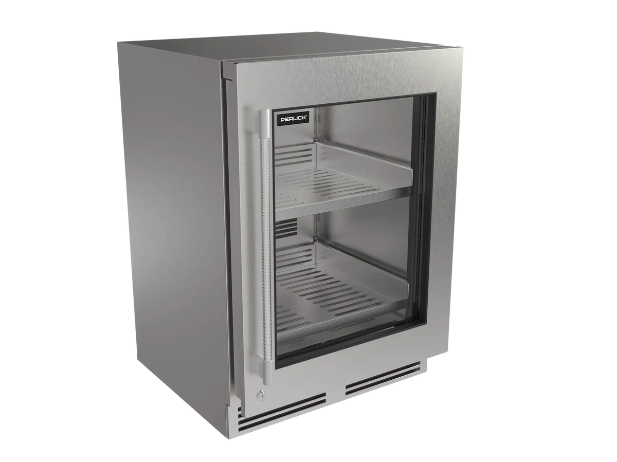 Perlick G5 Luxe 24" Indoor/Outdoor Premium Refrigerator Glass Door Panel Ready image 0