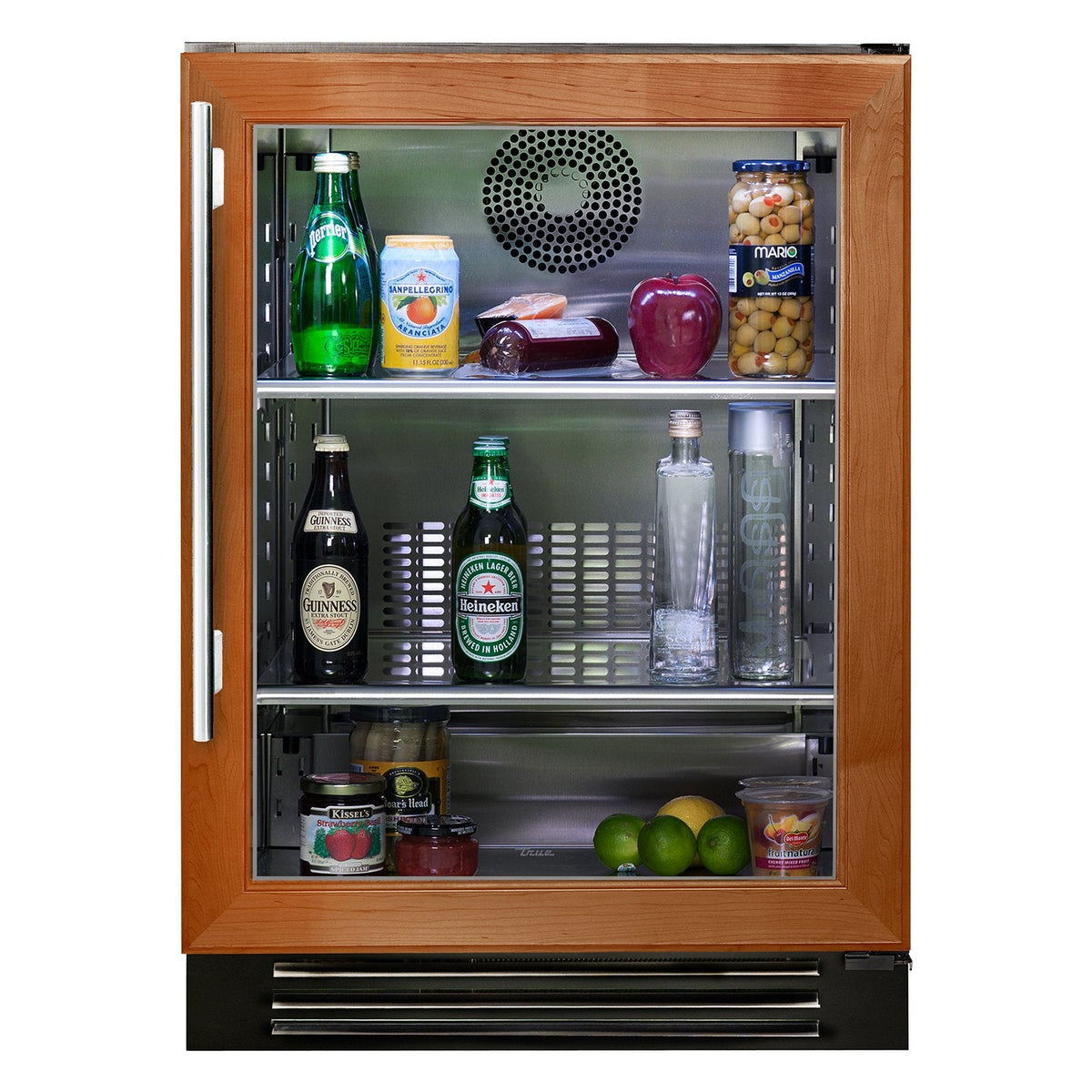 True 24-Inch ADA Height Refrigerator with Panel Ready Glass Door, 2 Black Wire Shelves (Right Hinge) - TURADA-24-RG-A-O image 0