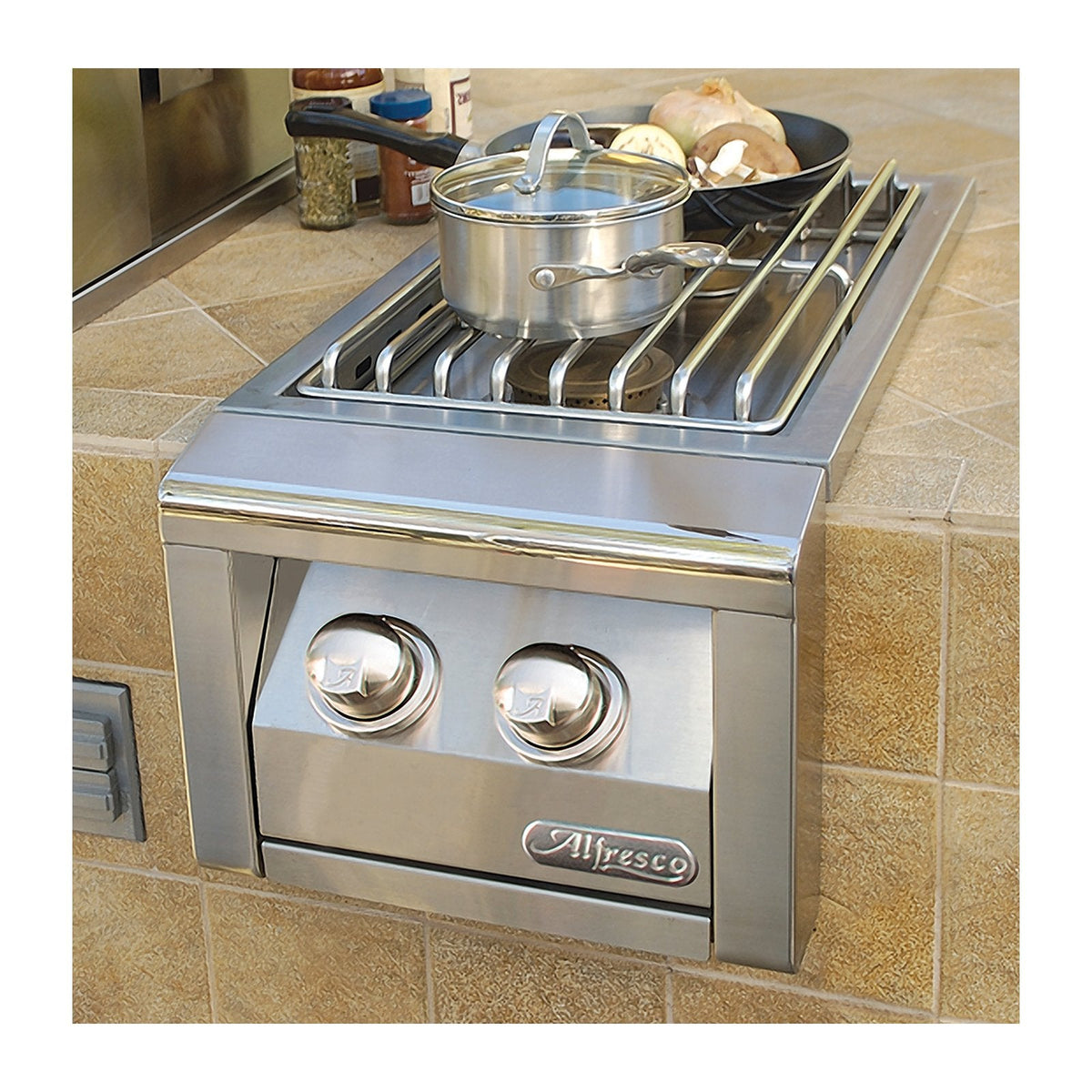 Alfresco 14-Inch Natural Gas Built-In Double Side Burner - AXESB-2-NG image 0