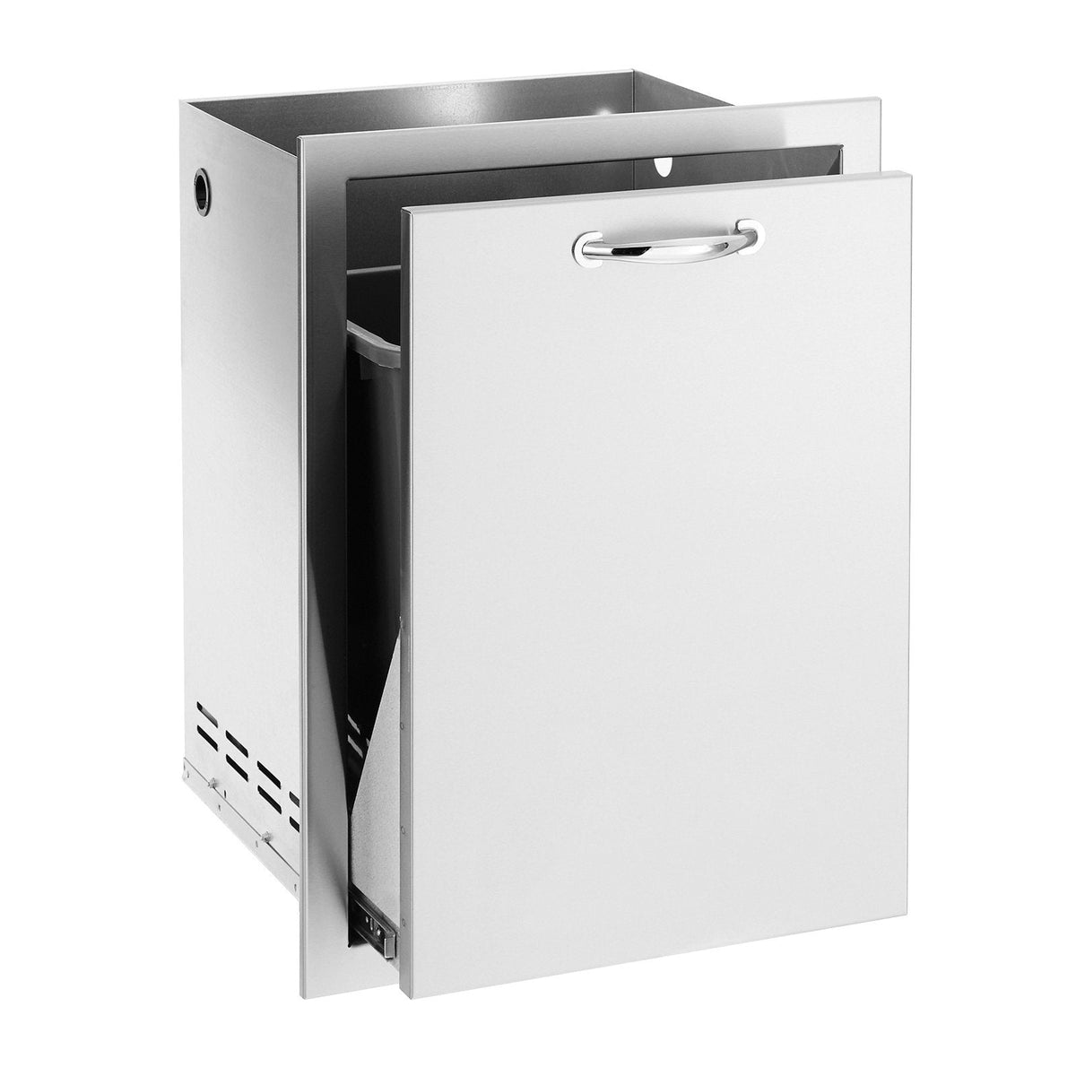 Summerset 20-Inch North American Stainless Steel Trash Pullout Drawer w/ 10 Gallon Trash Bin - SSTD1-20 image 0