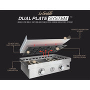 Le Griddle 41-Inch Propane Gas Built-In or Countertop 3 Burner Griddle (Lid Sold Separately) - GFE105-LP image 8