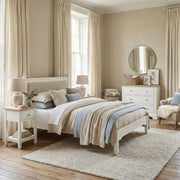 Amberley 4ft 6" Double Bed Frame in Warm White image 0