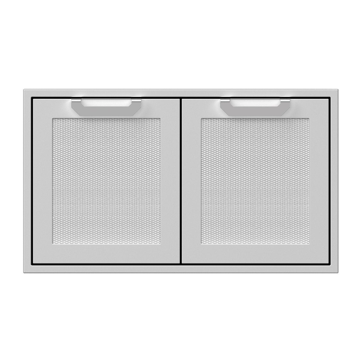 Hestan 36-Inch Double Access Doors w/ Recessed Marquise Accented Panels in Stainless Steel - AGAD36 image 0