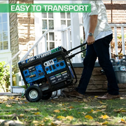 DuroMax XP13000HXT 13,000 Watt Electric Start Tri-Fuel Natural Gas/Propane/Gas Powered Portable Generator w/ CO Alert image 1