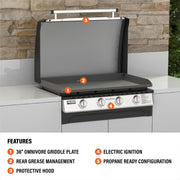 36" Drop-in Griddle with Hood (Propane) image 3