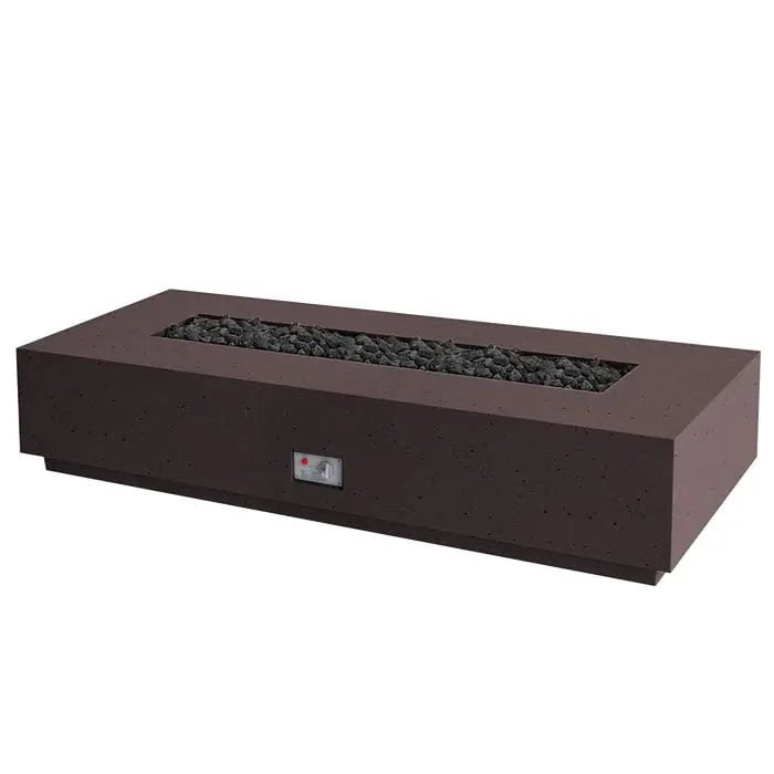 FireGear Sanctuary 1 Rectangular 76" Fire Table in Chocolate Brown image 0