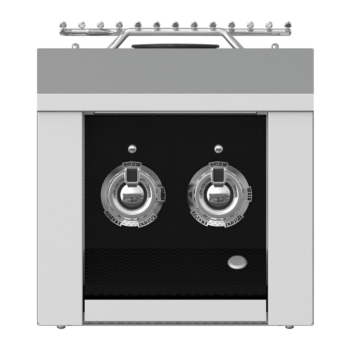 Aspire by Hestan 12-Inch Natural Gas Built-In Double Side Burner (Stealth Black) - AEB122-NG-BK image 0