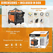 GENMAX PORTABLE INVERTER GENERATOR 11000W TRI-FUEL image 3