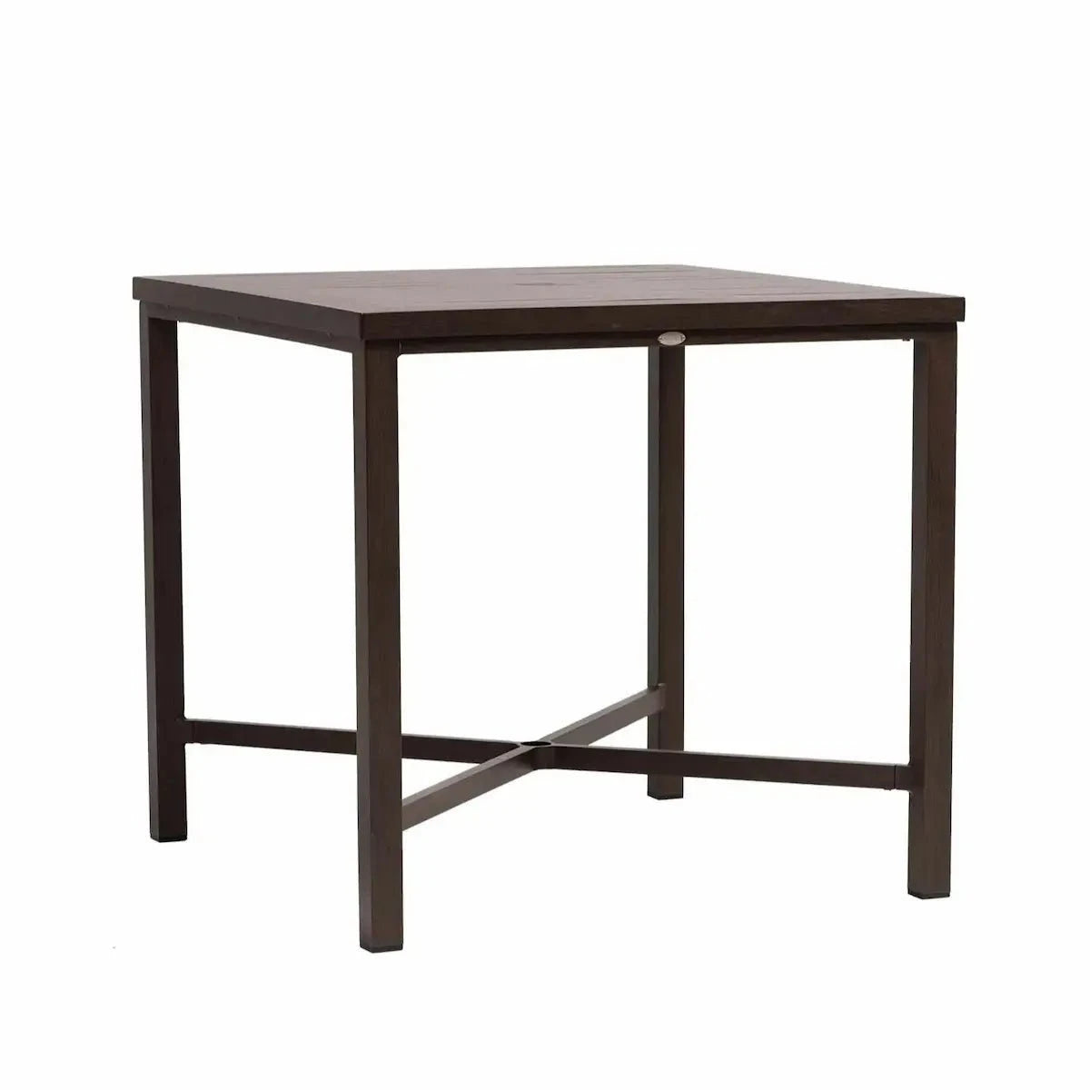 Ratana Canbria 39" Square Counter Table in Hessonite Garnet image 0
