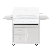 Summerset Pro Series Stainless Steel Fully Assembled Door and 2 Drawer Combo Cart For 32-Inch Sizzler and Sizzler Pro Grills (Cart Only) - CART-SIZ32-DC image 1