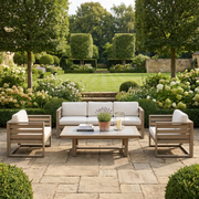 Andora 3 Seat Sofa Set with 2 in 1 Table in Weathered Brown image 1