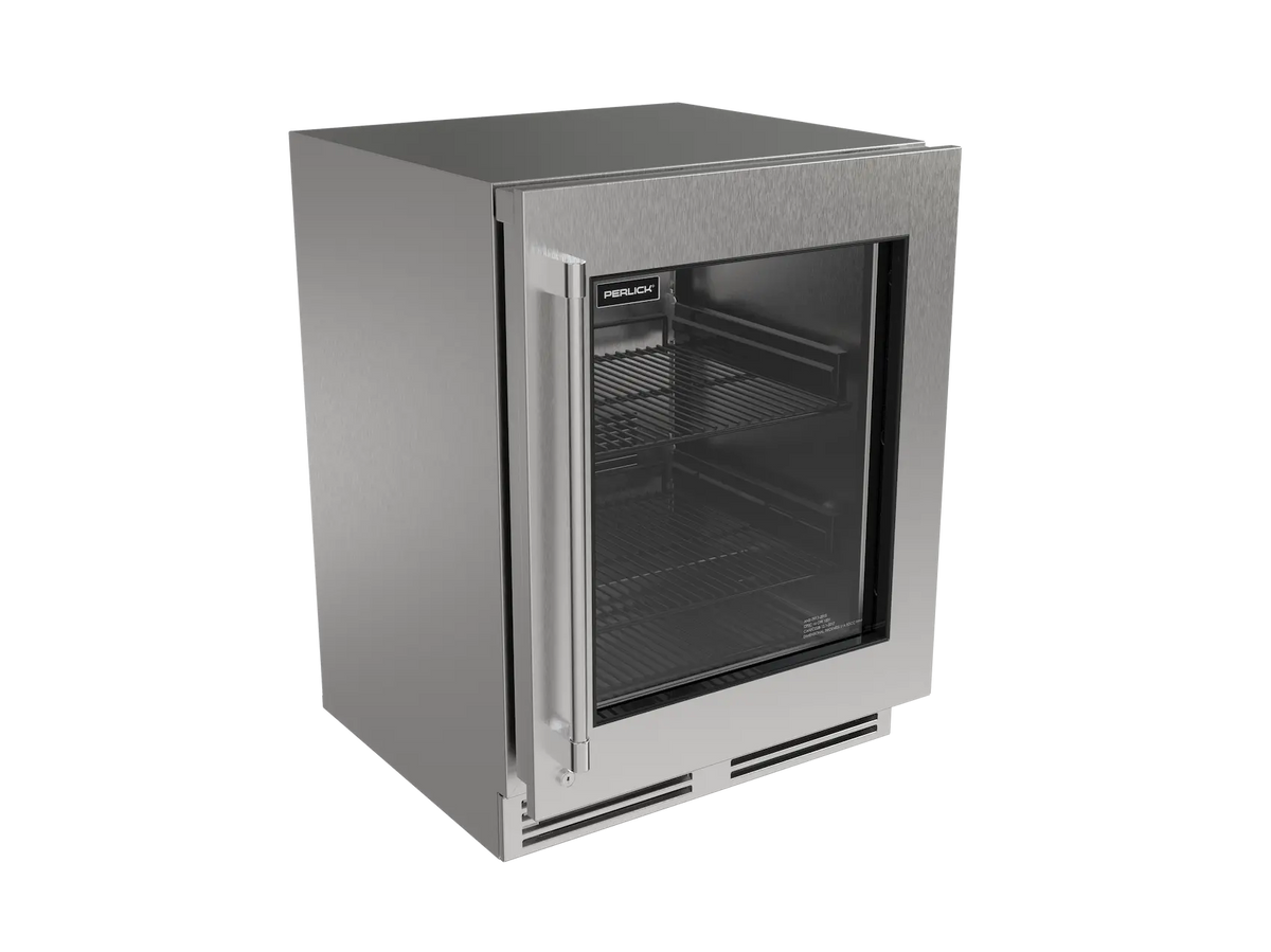 Perlick G5 Core 24" Shallow ADA Indoor/Outdoor Premium Refrigerator Glass Door Panel Ready image 0