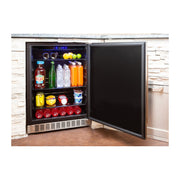 Azure 24-Inch Refrigerator w/ Solid Stainless Steel Door - A224R-S image 2