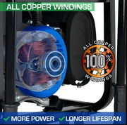 DuroMax XP13000HXT 13,000 Watt Electric Start Tri-Fuel Natural Gas/Propane/Gas Powered Portable Generator w/ CO Alert image 4