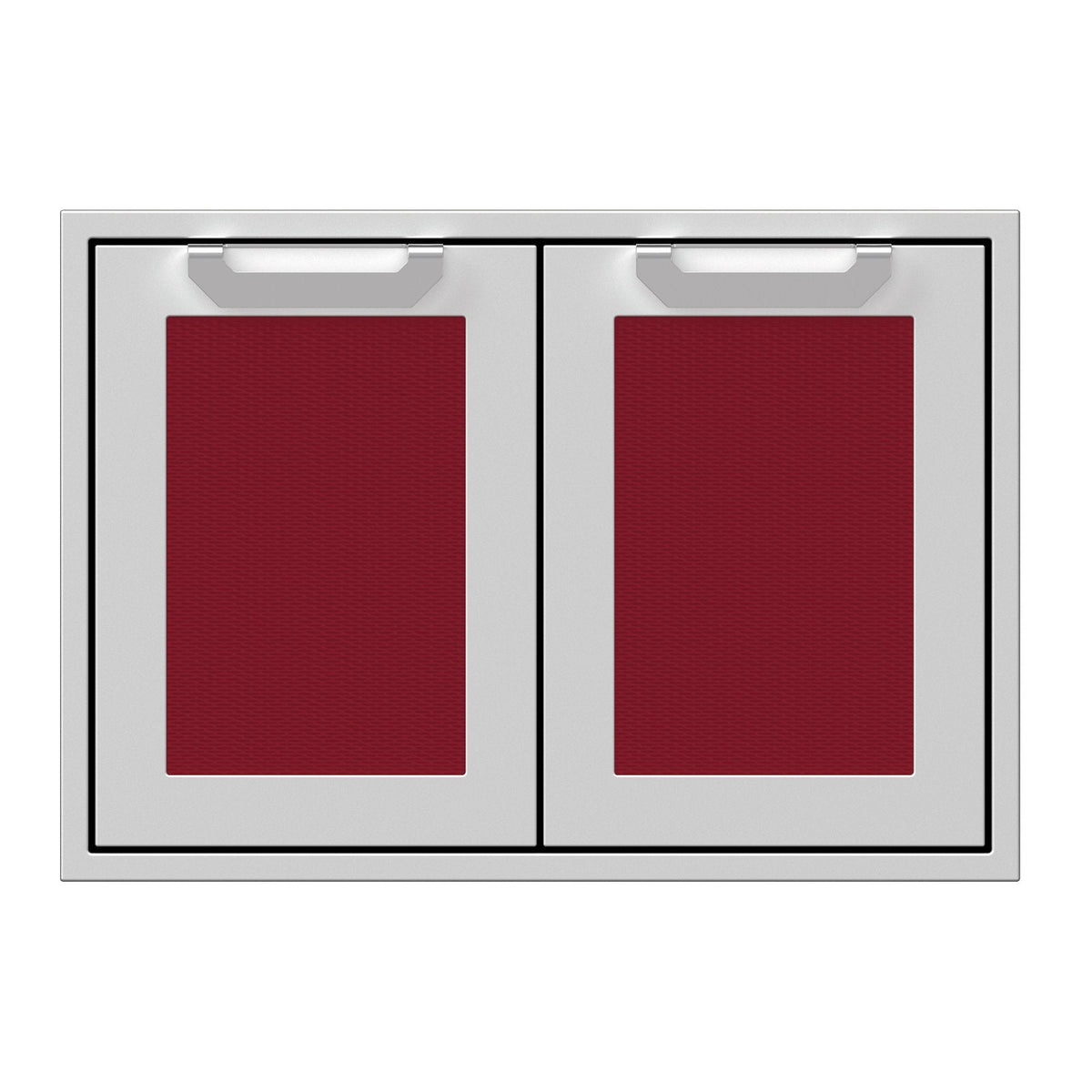 Hestan 30-Inch Double Access Door Propane Tank and Storage Cabinet w/ Recessed Marquise Accent Panel in Burgundy - AGSD30-BG image 0