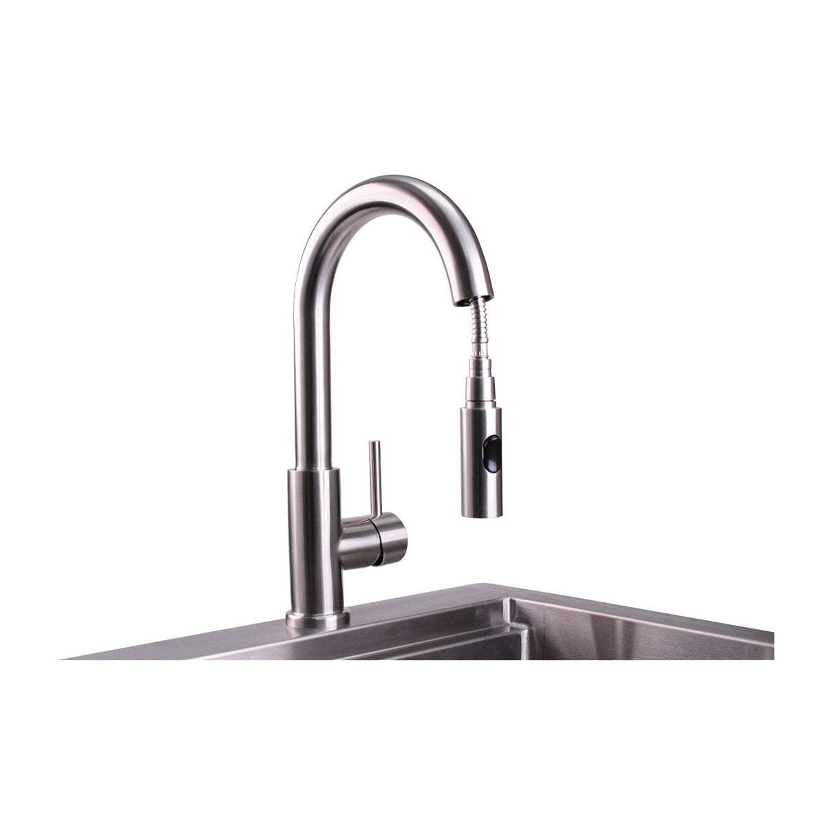 Lynx Professional Hot or Cold Water Only Gooseneck Pull Down Faucet - LPFK image 0