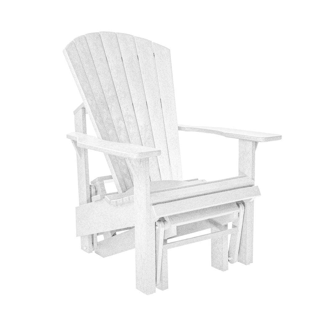 CR Plastic Single Glider Adirondack in White image 0