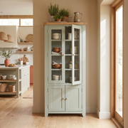 Burford Display Cabinet in Sage Green image 1