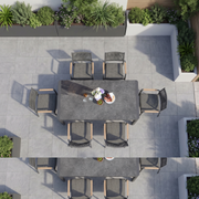 Tellaro 6 Seat Extending Dining Set in Grey (Ex Display) image 0