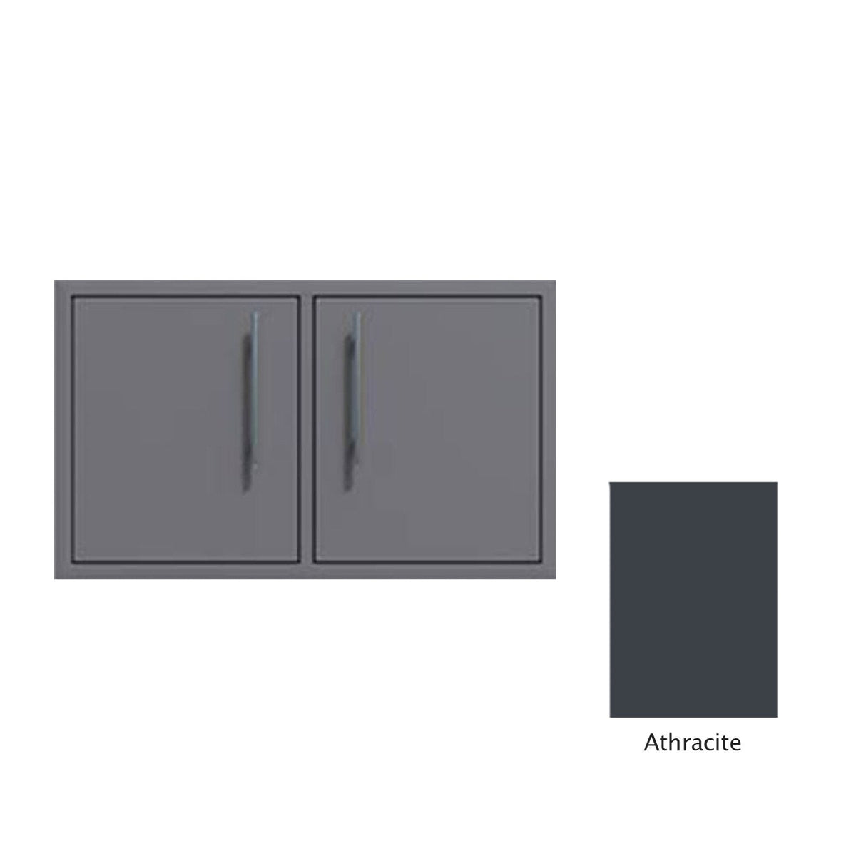 Canyon Series 32"w by 18"h Under-Grill Double Door Enclosure In Anthracite - CAN018-F01-Anthracite image 0