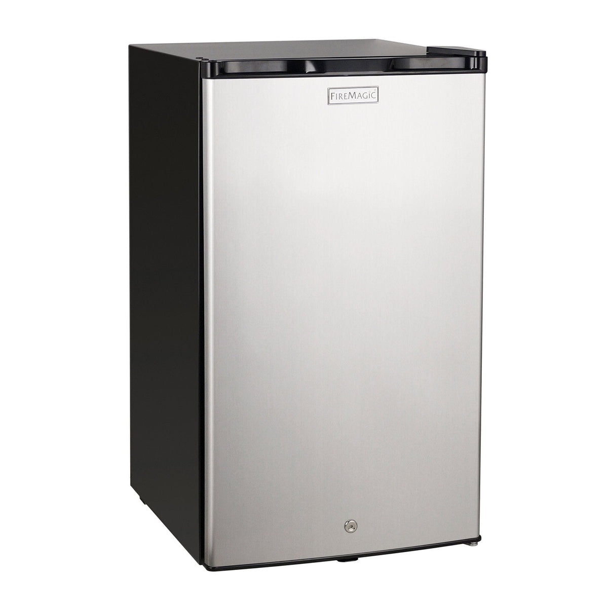 Fire Magic Premium 20-Inch Refrigerator w/ Stainless Steel Door, Black Body and Door Lock (Reversible Hinge) - 3598 image 0