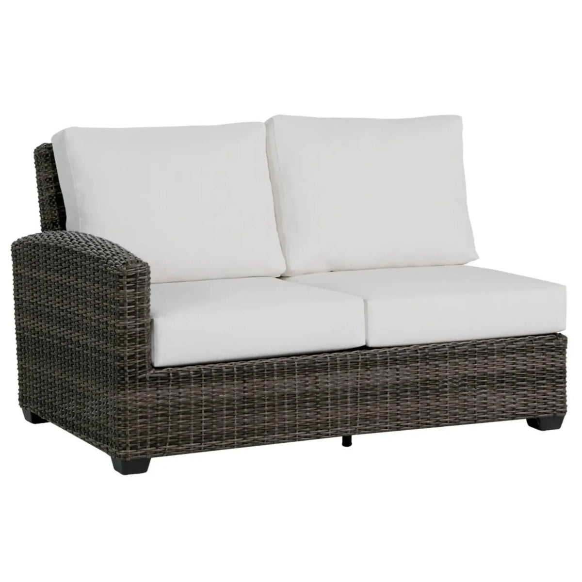 Coral Gables 2-Seater Left Arm Sectional Piece with Switch Flax Cushions image 0