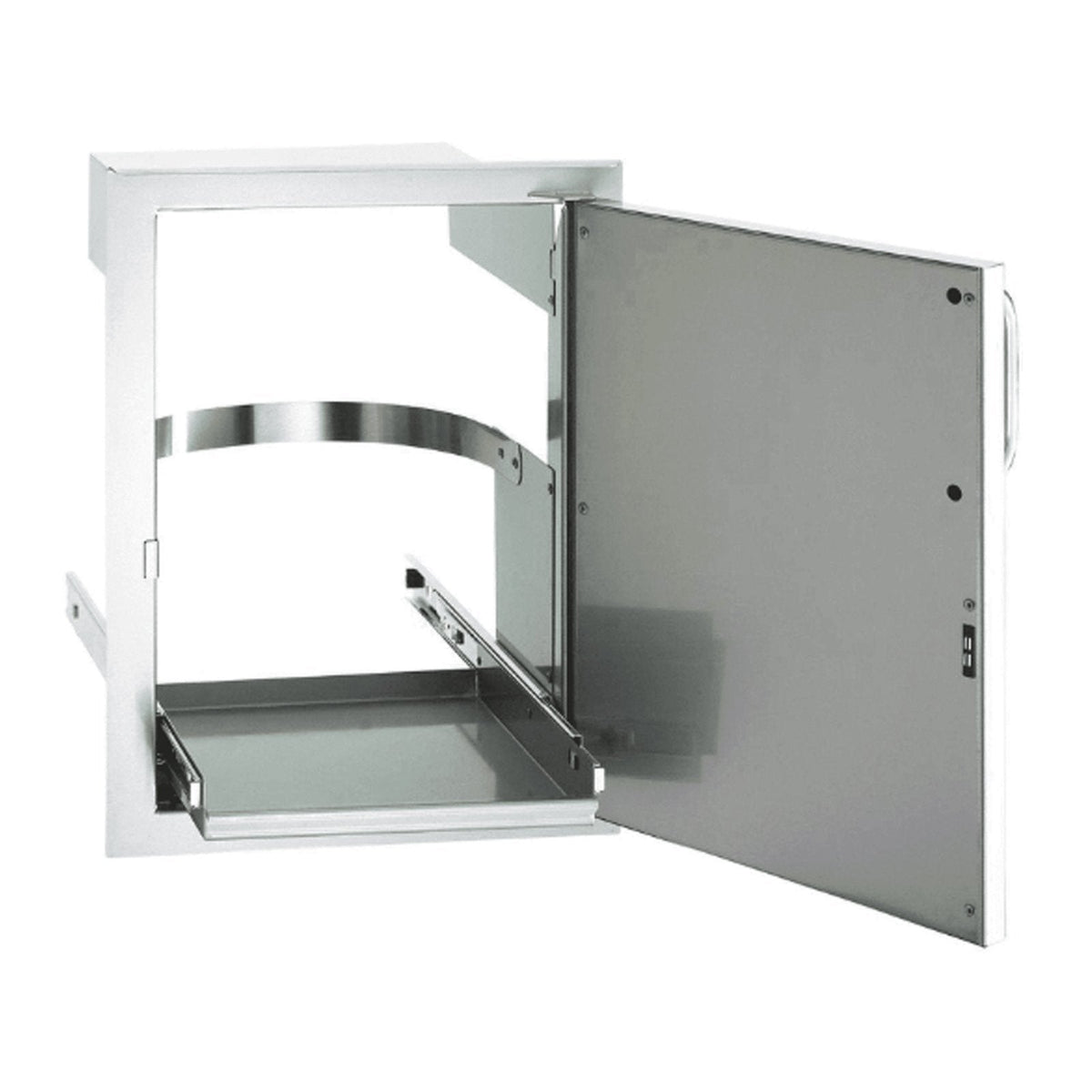 Fire Magic Premium Flush 14-Inch Single Access Door w/ Tank Tray &amp; Louvers (Soft Close, Right Hinge) - 53820SC-TR image 0