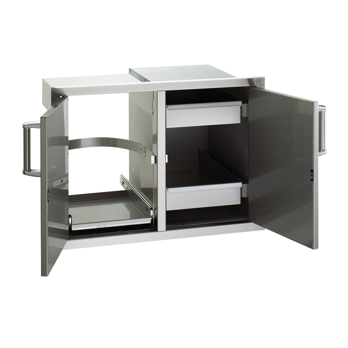 Fire Magic Premium Flush 30-Inch Double Access Door w/ Dual Drawers and Trash Rollout (Soft Close) - 53930SC-12 image 0