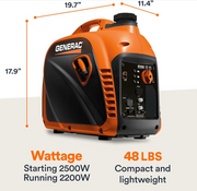 GENERAC 8251 GP2500i-2 INVERTER GENERATOR WITH COSENSE image 9