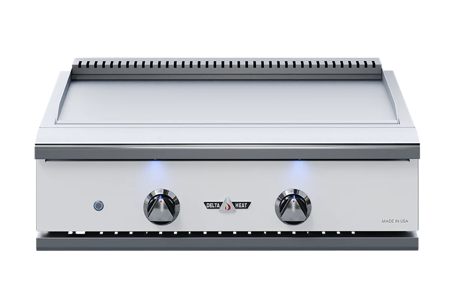 Delta Heat 32-Inch Built-In Natural Gas Teppanyaki Griddle - White Control Panel - DHTG32-WN image 0